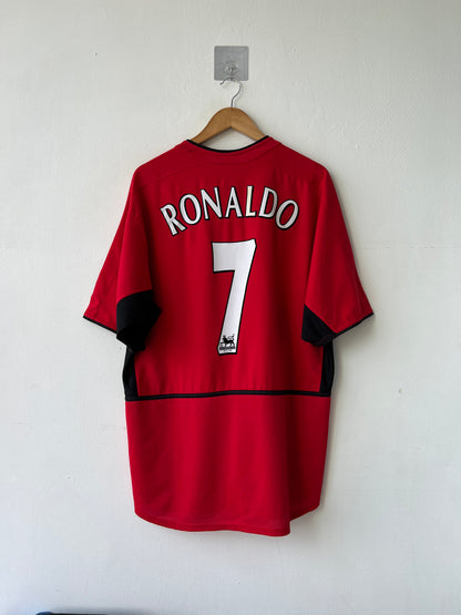 (XL) Manchester United 2002-04 Home Shirt Ronaldo #7