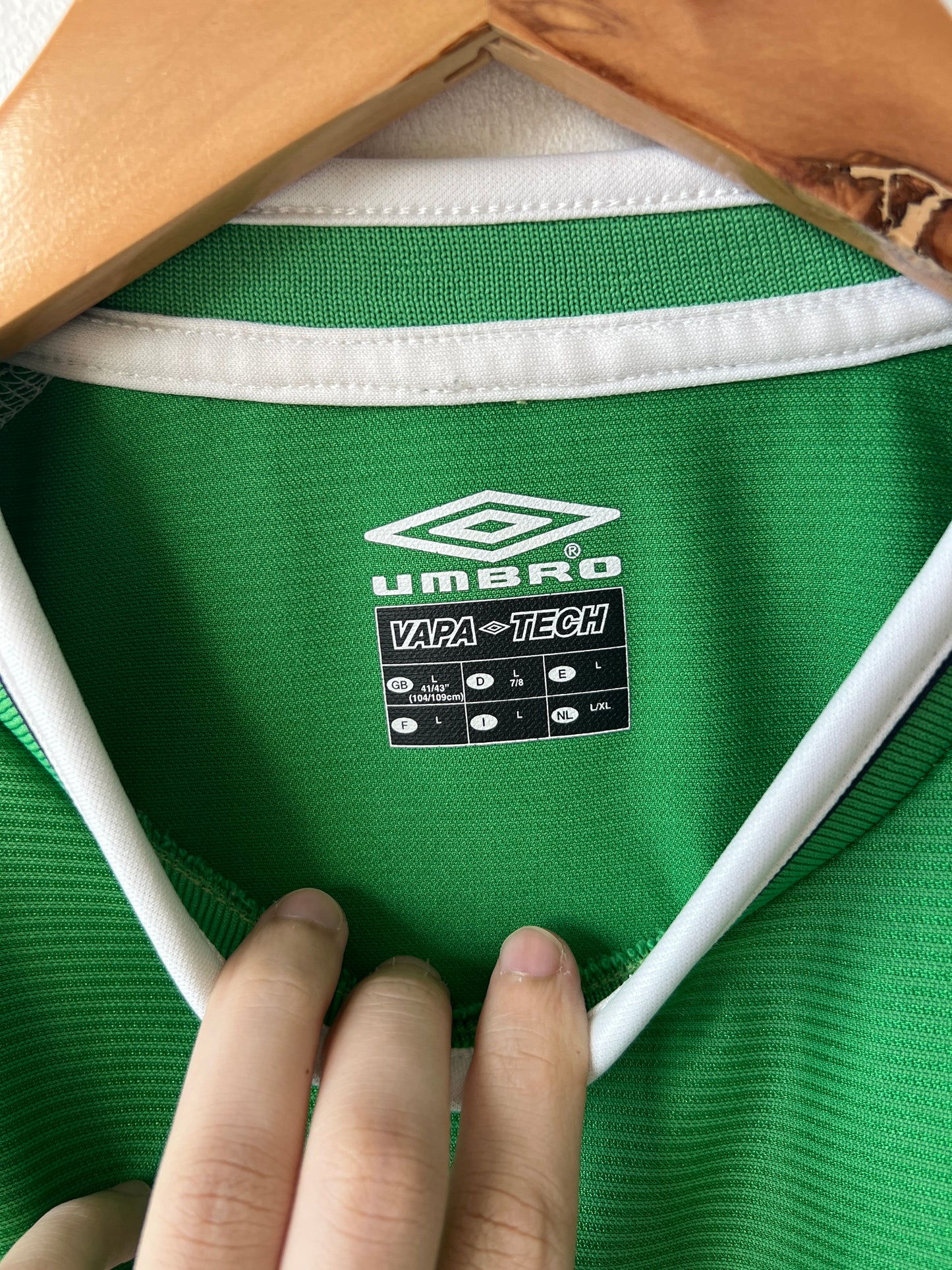 (L) Ireland 2002-03 Home Shirt Keane #6