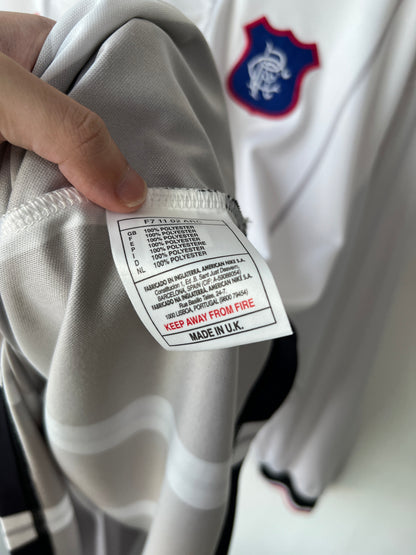 (XL) Rangers 1997-99 Away Long Sleeve Player Version Shirt Gascoigne #8