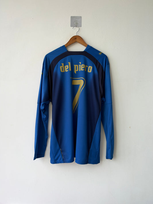 (XL) Italy 2006-07 Home Long Sleeve Shirt Del Piero #7
