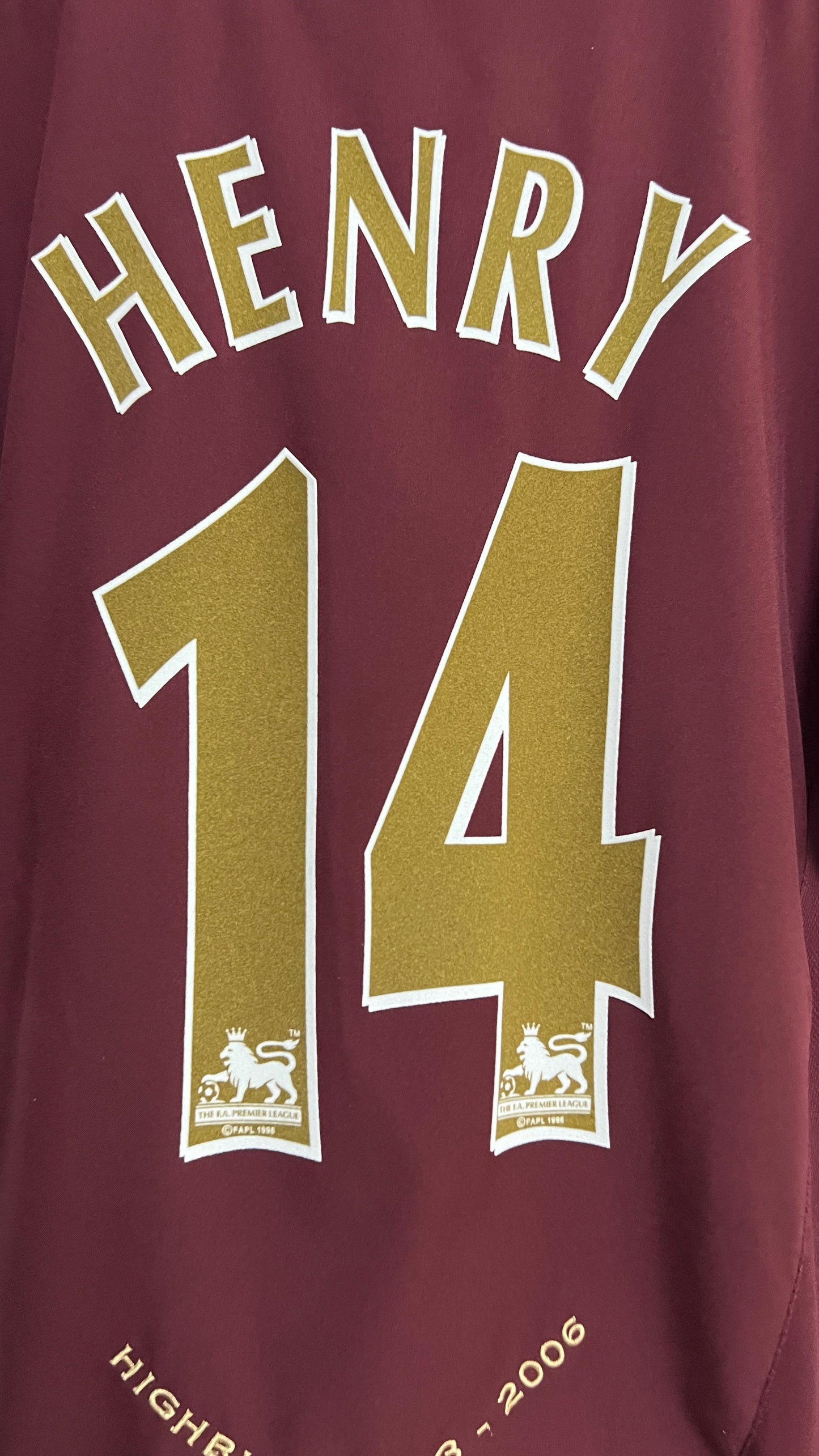 Arsenal 2005-06 Home 'Highbury' Shirt Henry #14 (XL)