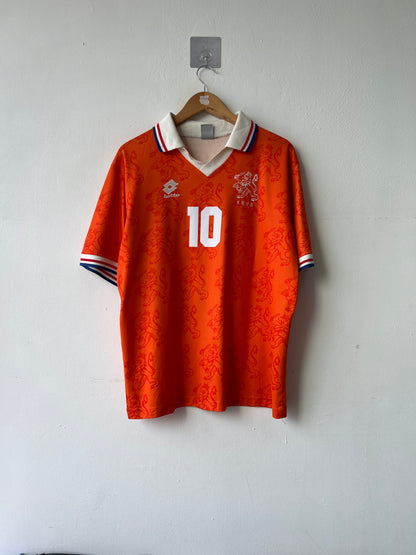 (L) Netherlands 1994 Home Shirt Bergkamp #10