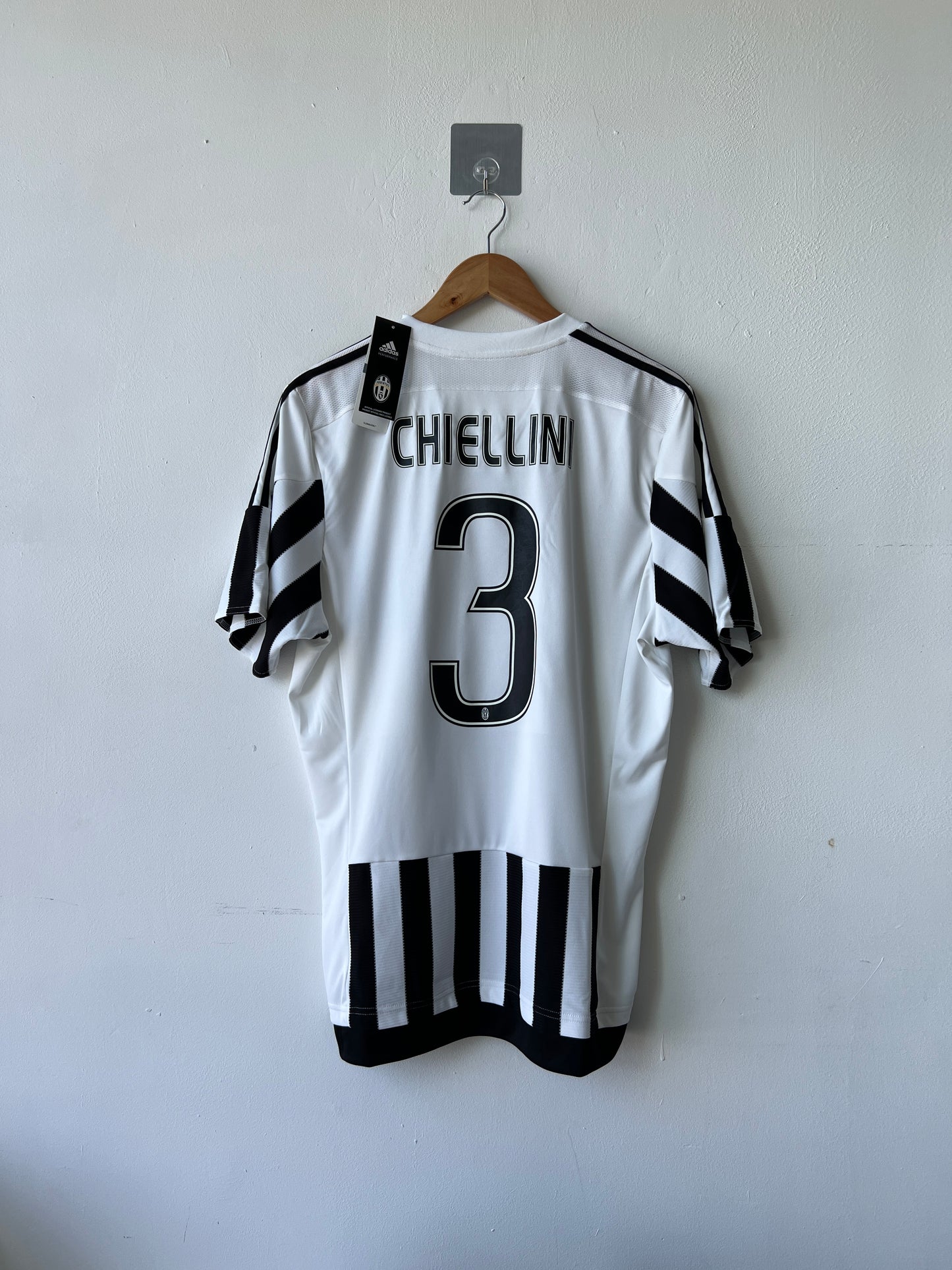 (L) Juventus 2015-16 Home Shirt Chiellini #3 (NEW)