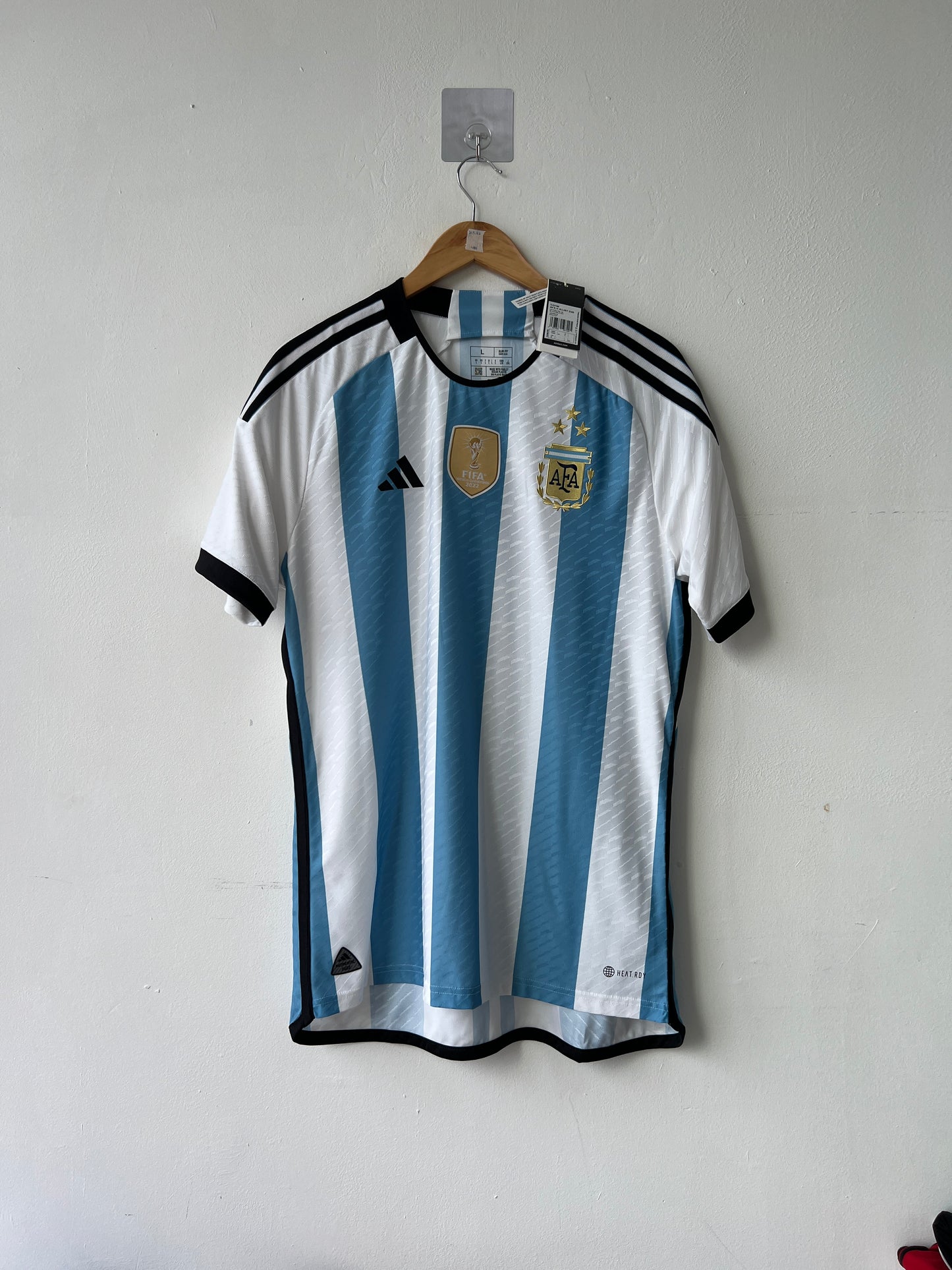 (L) Argentina 2022-24 Home Player Version Shirt (NEW)