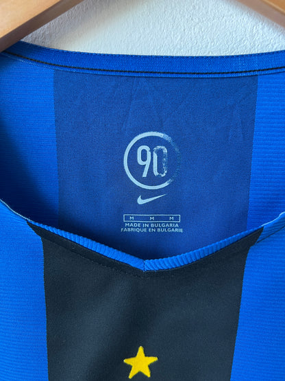 (M) Inter Milan 2004-05 Home Long Sleeve Materazzi #23