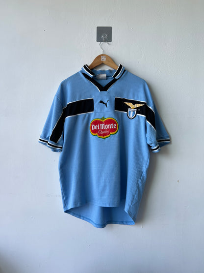 (XL fits L) Lazio 1998-99 Home Shirt (European Sponsor)