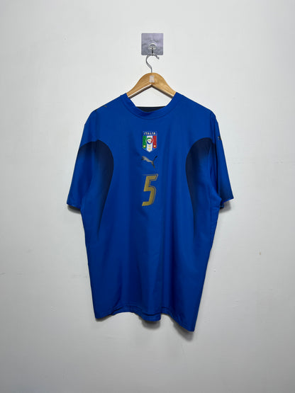 (L/XL) Italy 2006-07 Home Shirt Cannavaro #5