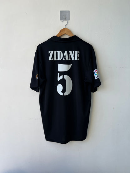 (M fits L) Real Madrid 2002-03 Away Shirt Zidane #5
