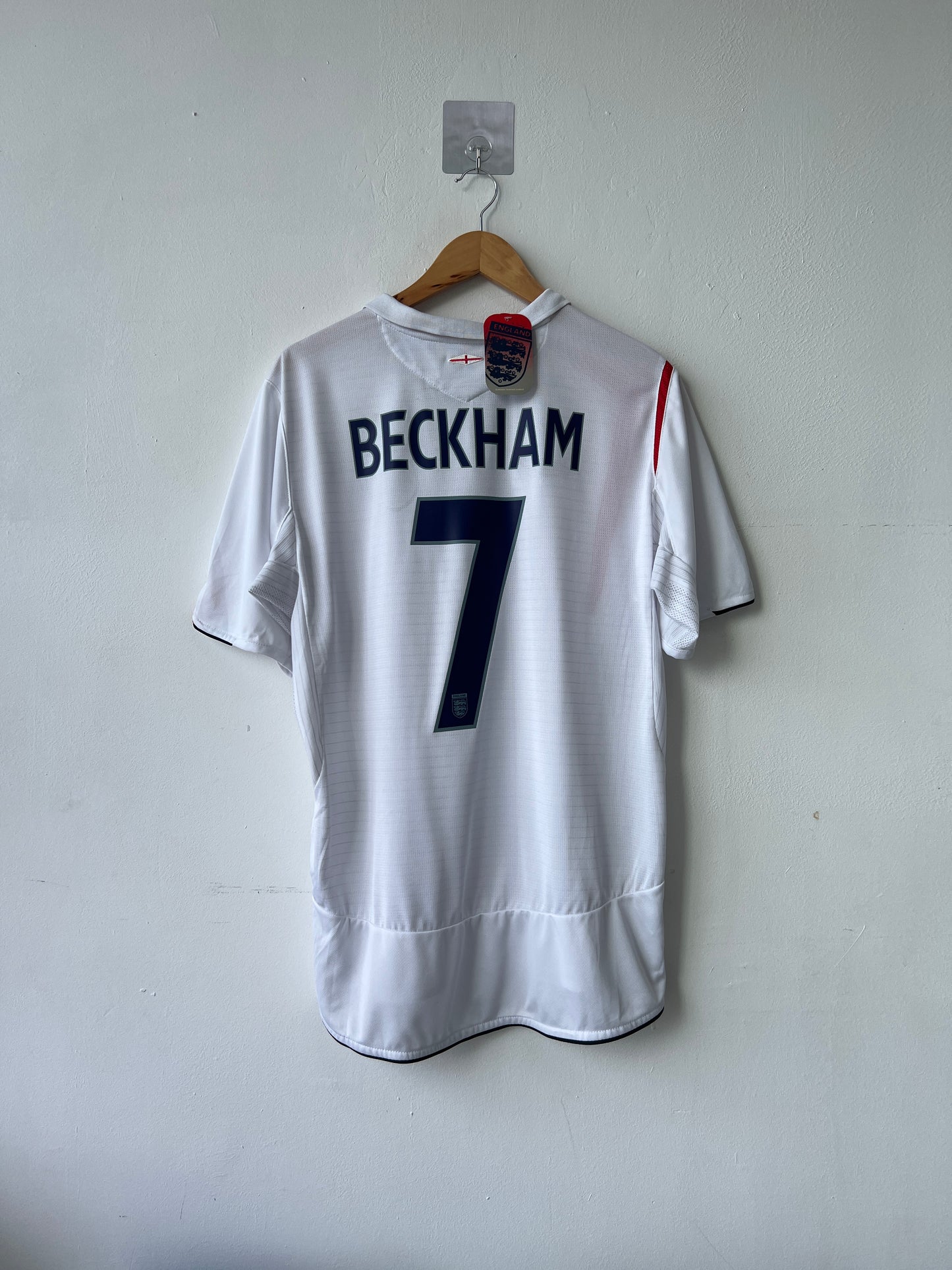 (L) England 2005-07 Home Shirt Beckham #7 (NEW)