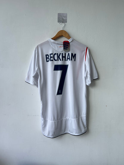 (L) England 2005-07 Home Shirt Beckham #7 (NEW)