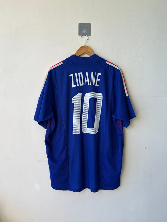 France 2002-04 Home Shirt Zidane #10 (XL)