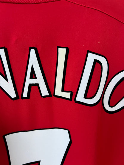 (XL) Manchester United 2002-04 Home Shirt Ronaldo #7