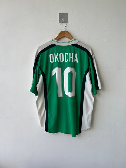 (L) Nigeria 1998-00 Home Shirt Okocha #10