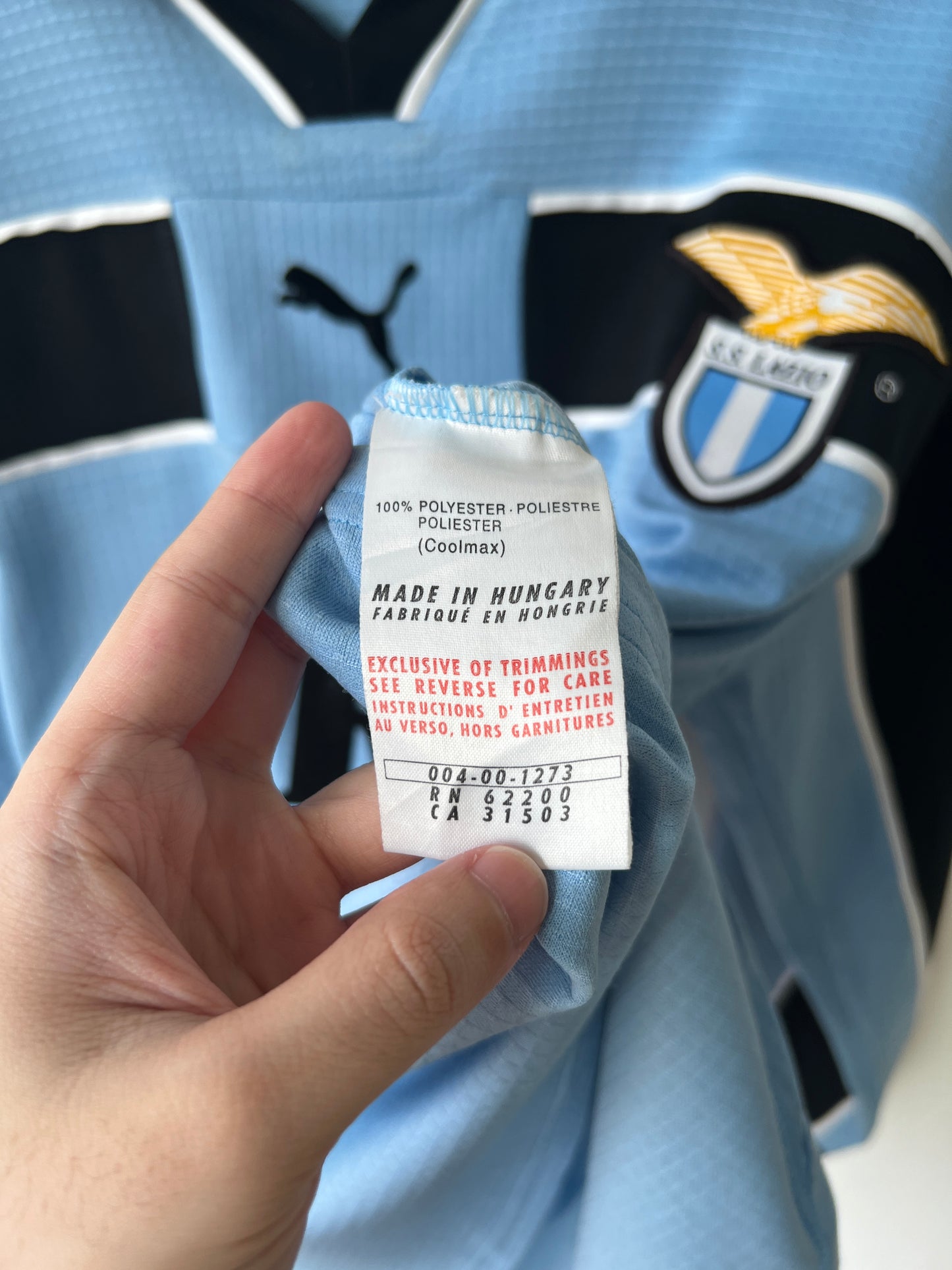 (M) Lazio 1998-00 Home Long Sleeve Shirt Nesta #13