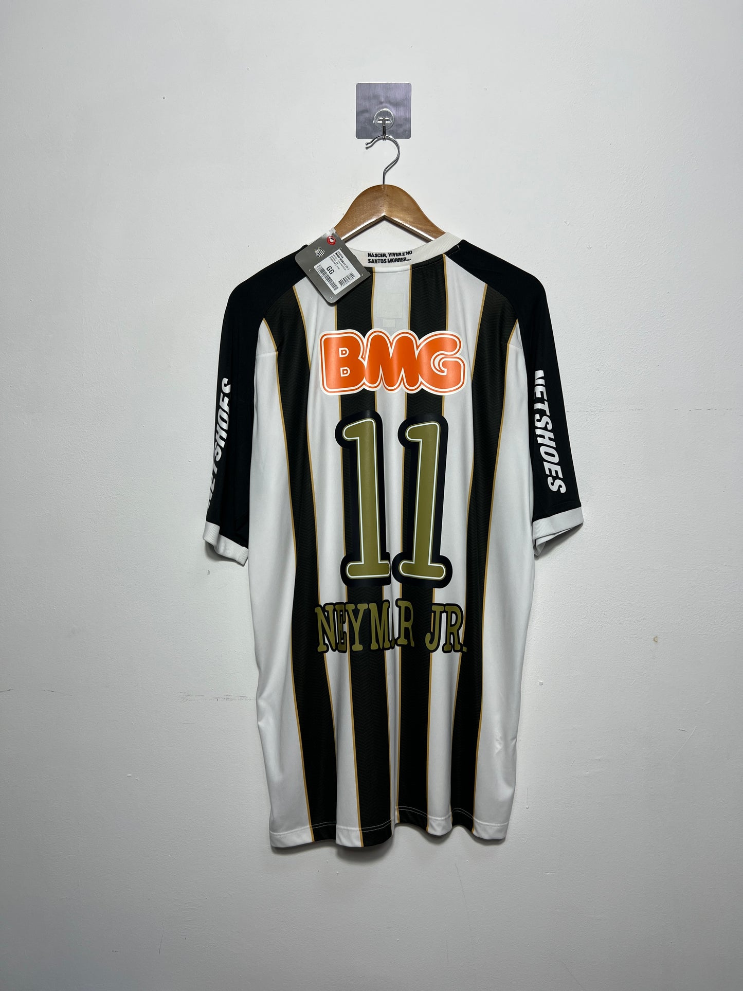 (XL fits L) Santos 2011-12 Away Shirt Neymar Jr. #11 (NEW)