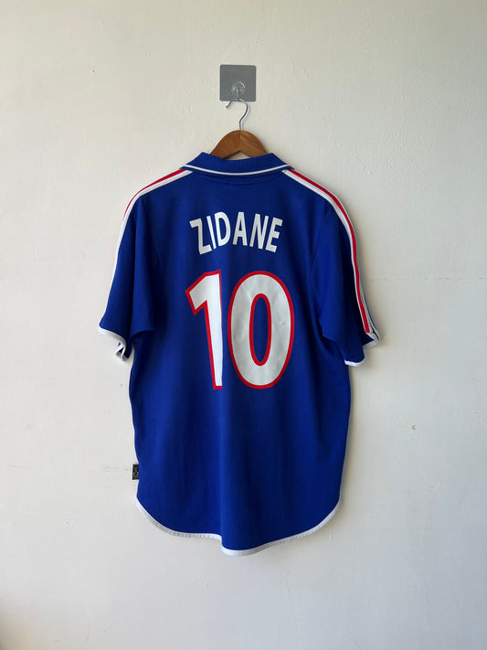 France 2000-02 Home Shirt Zidane #10 (L)