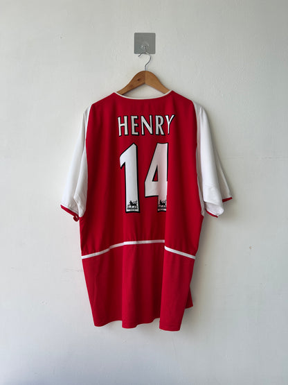 (XXL) Arsenal 2002-04 Home Shirt Henry #14