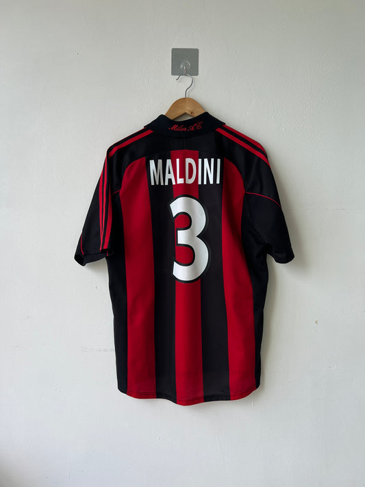 AC Milan 2000-02 Home Shirt Maldini #3 (M)