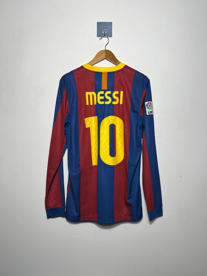(M) Barcelona 2010-11 Home Long Sleeve Shirt Messi #10