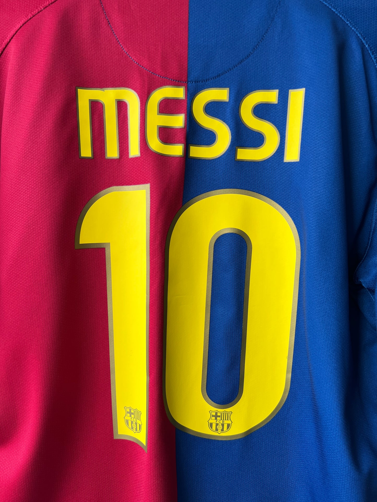 (L) Barcelona 2008-09 Home Long Sleeve Shirt Messi #10