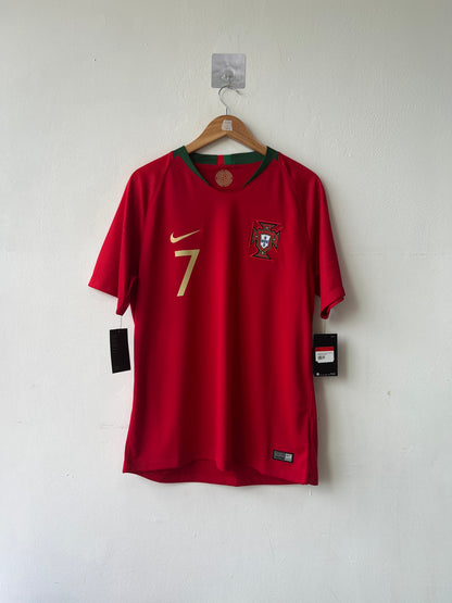 (L) Portugal 2018-19 Home Shirt Ronaldo #7 (NEW)
