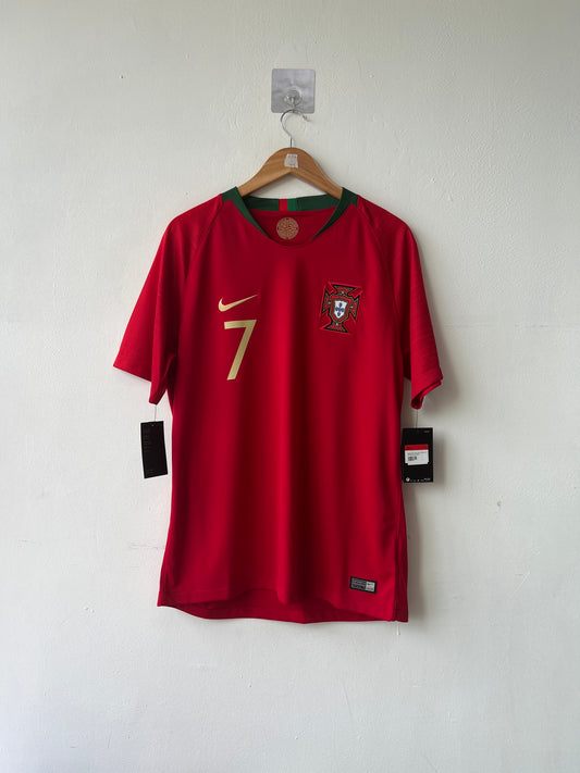 (L) Portugal 2018-19 Home Shirt Ronaldo #7 (NEW)