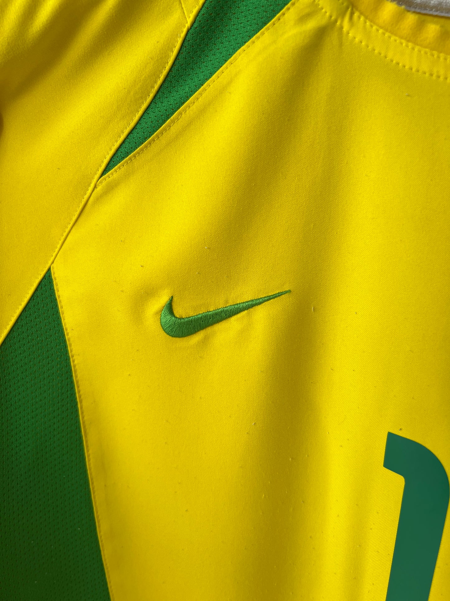 (L) Brazil 2002-04 Home Shirt Ronaldinho #11