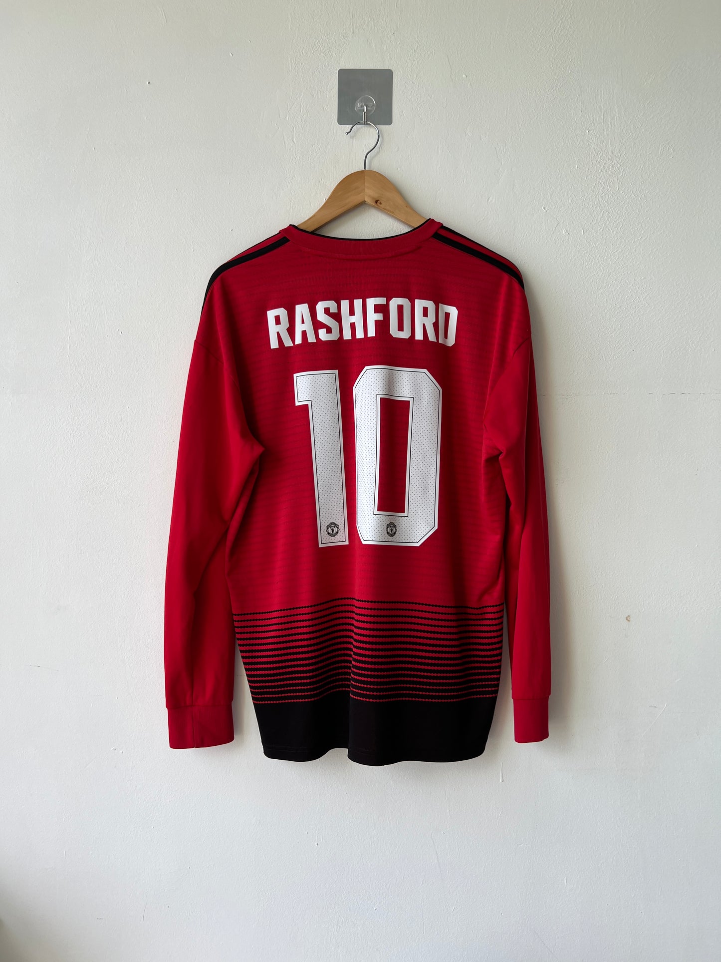 (L) Manchester United 2018-19 Home Long Sleeve Shirt Rashford #10