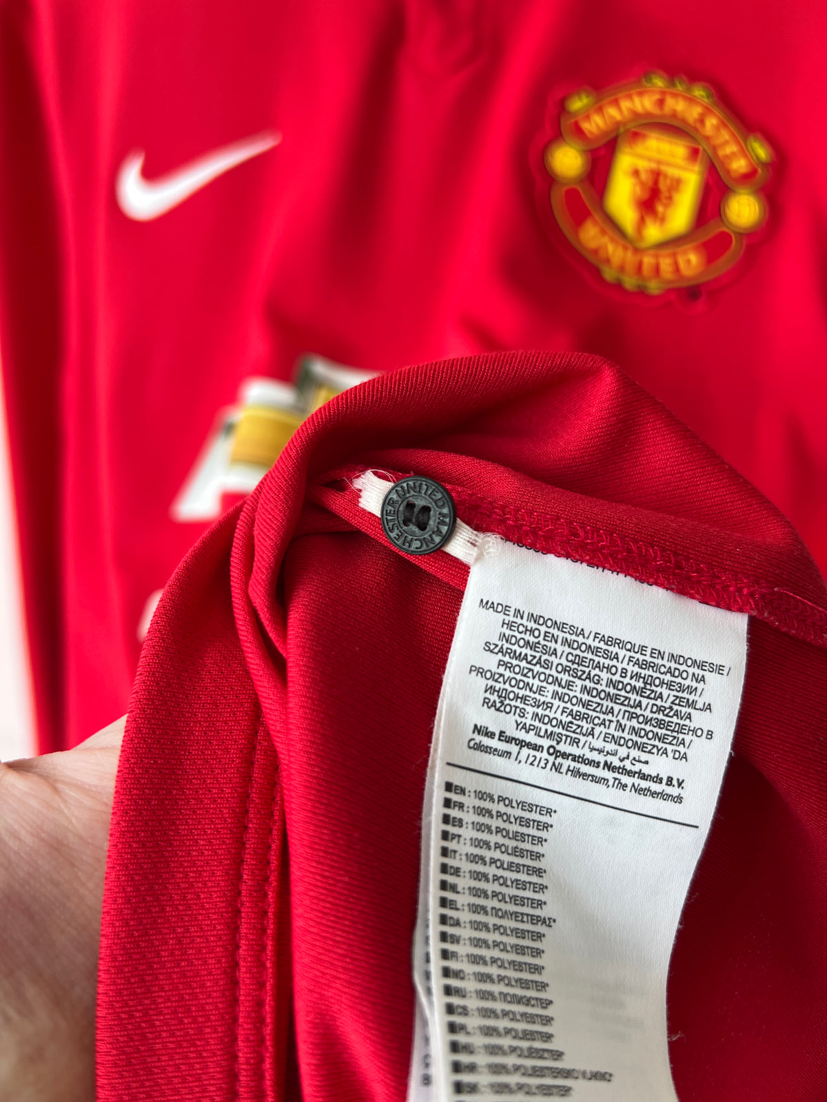 (M) Manchester United 2014-15 Home Long Sleeve Shirt v. Persie #20