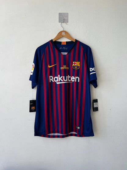 (L) Barcelona 2018-19 Home Shirt A. Iniesta (NEW) (Tribute)