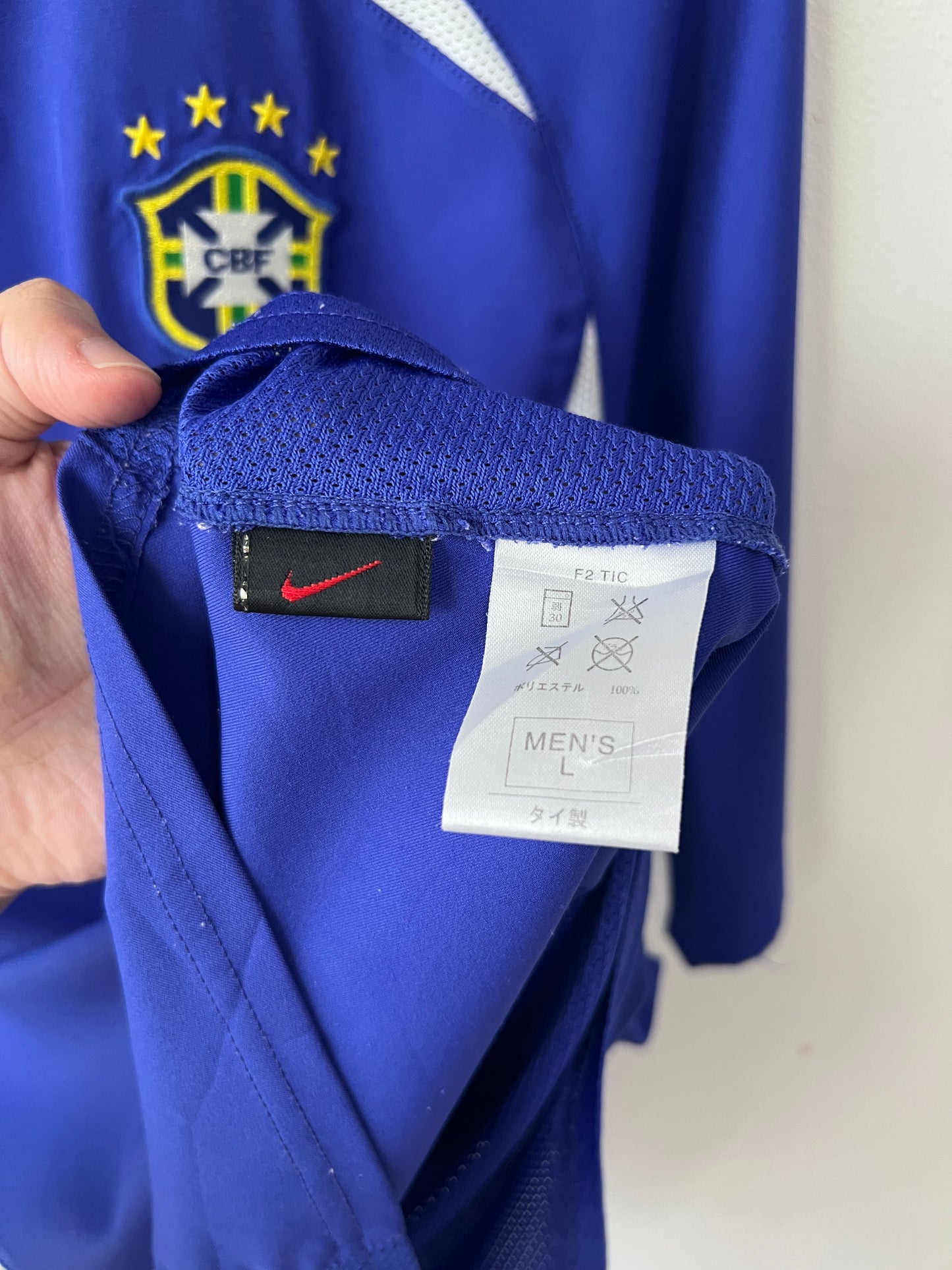 (L) Brazil 2002-04 Away Shirt Ronaldinho #11