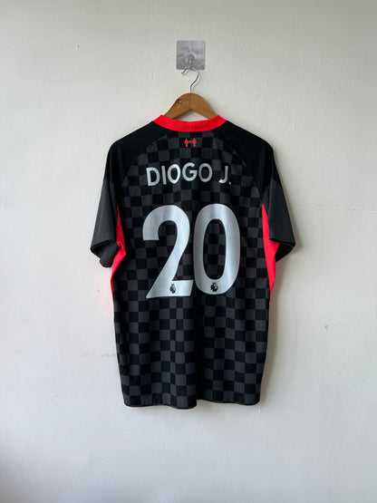 (XL) Liverpool 2020-21 Third Player Version Shirt Diogo Jota #20
