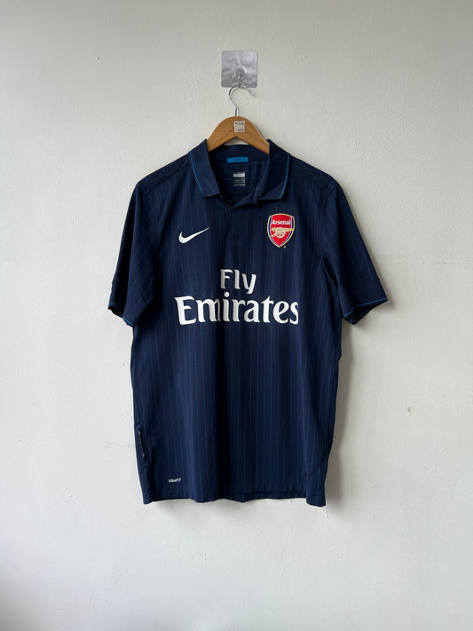 (L fits M) Arsenal 2009-10 Away Shirt Fabregas #4