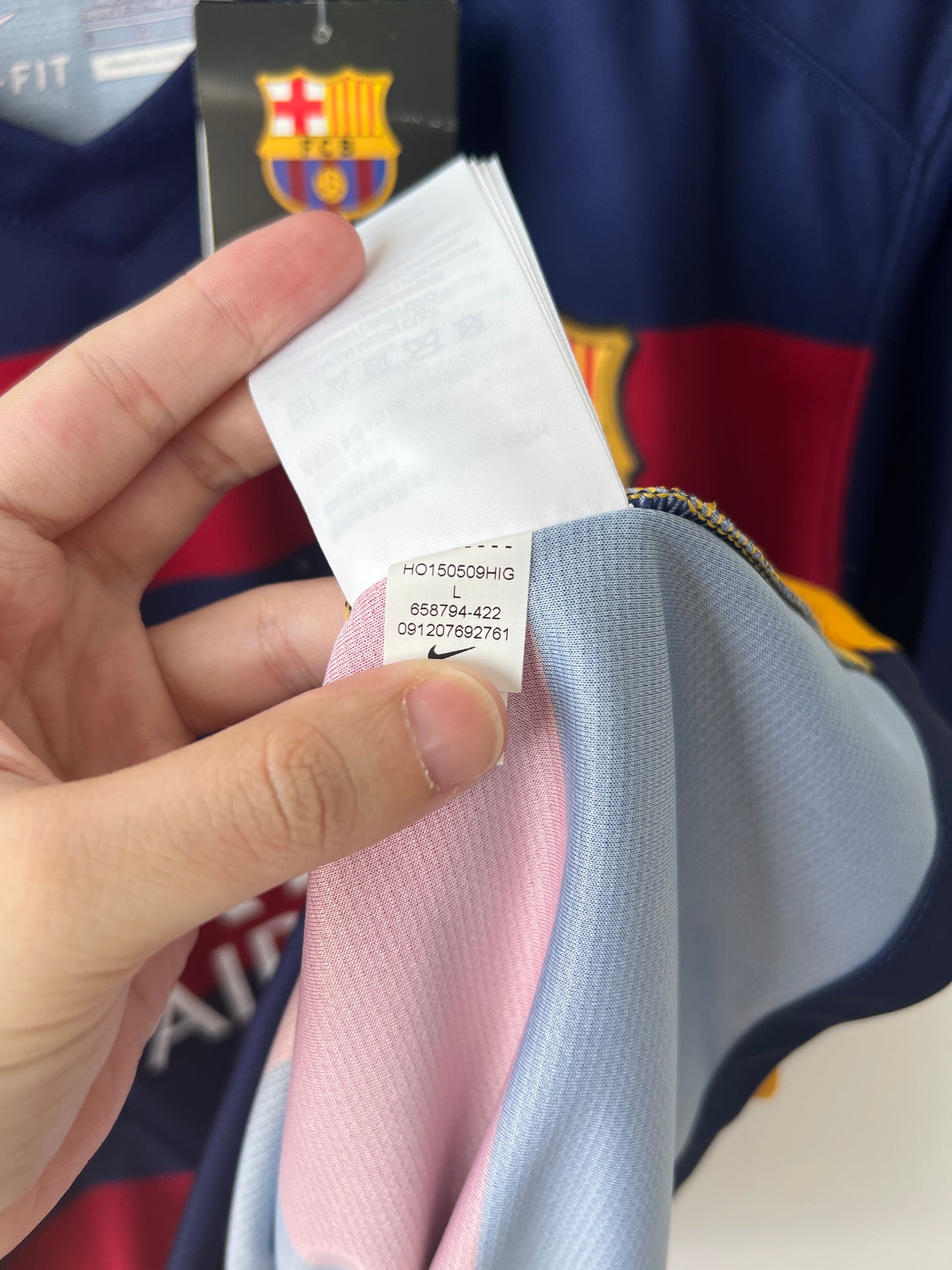 (L) Barcelona 2015-16 Home Shirt Messi #10 (NEW)