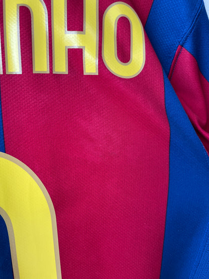 (L) Barcelona 2007-08 Home Shirt Ronaldinho #10