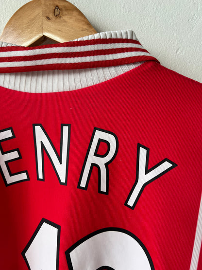 (XL) AS Monaco 1997-98 European Home Shirt Henry #12