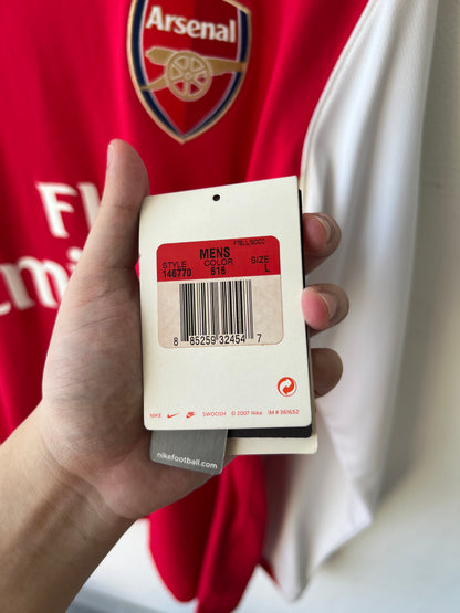 (L) Arsenal 2006-08 Home Long Sleeve Shirt Fabregas #4 (NEW)