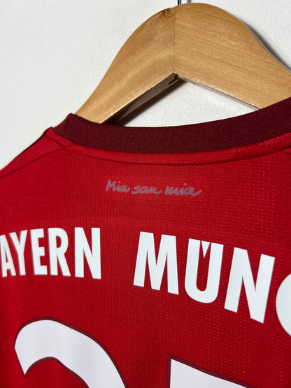 (M) Bayern Munich 2015-16 Home Long Sleeve Shirt Muller #25