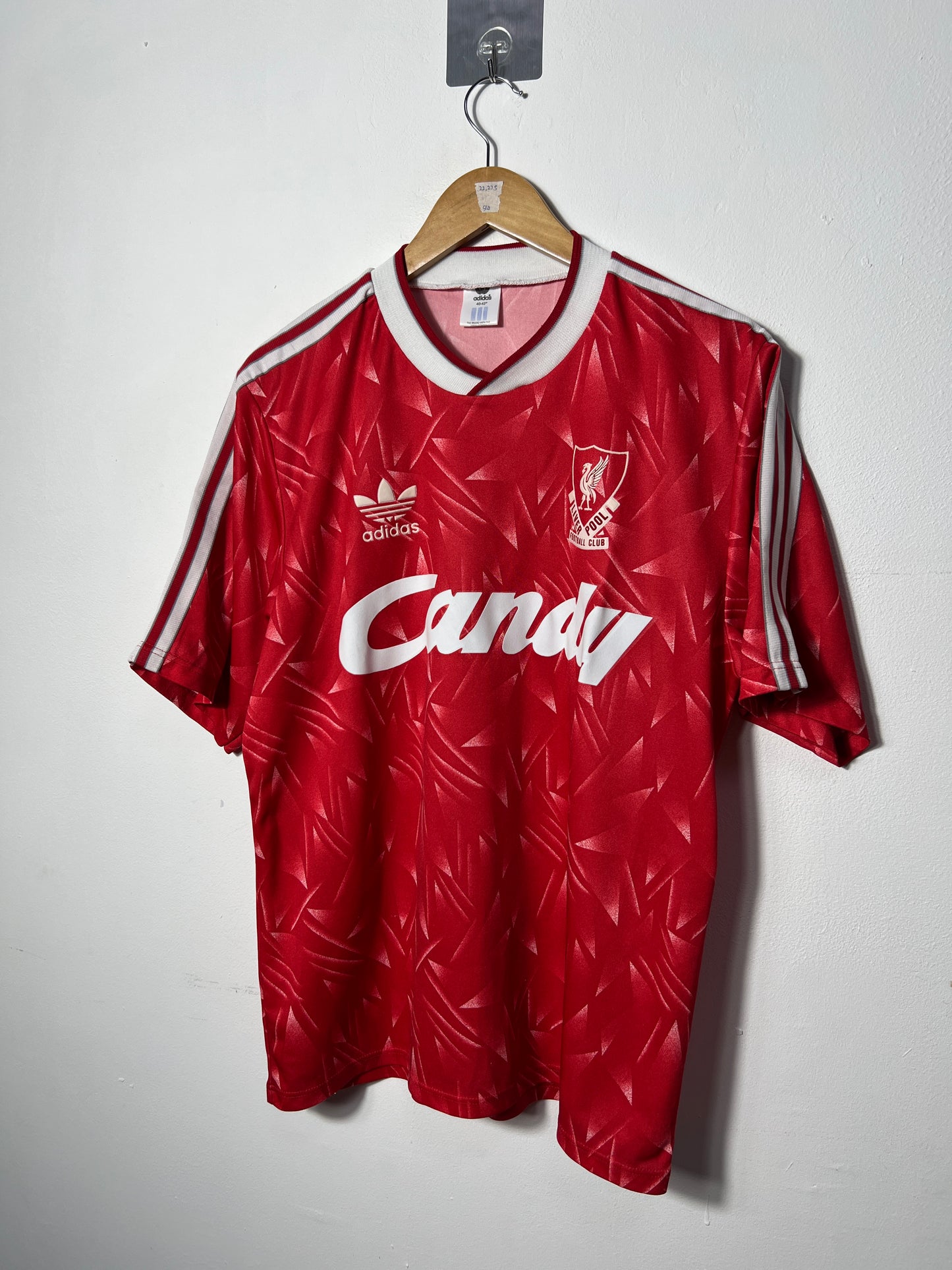 (M fits L) Liverpool 1989-91 Home Shirt