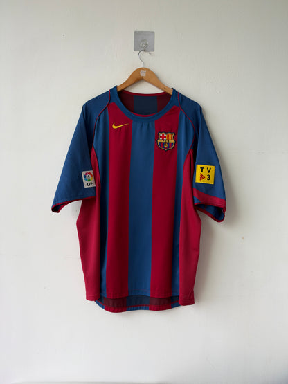 (XL/XXL) Barcelona 2004-05 Home Shirt Messi #30