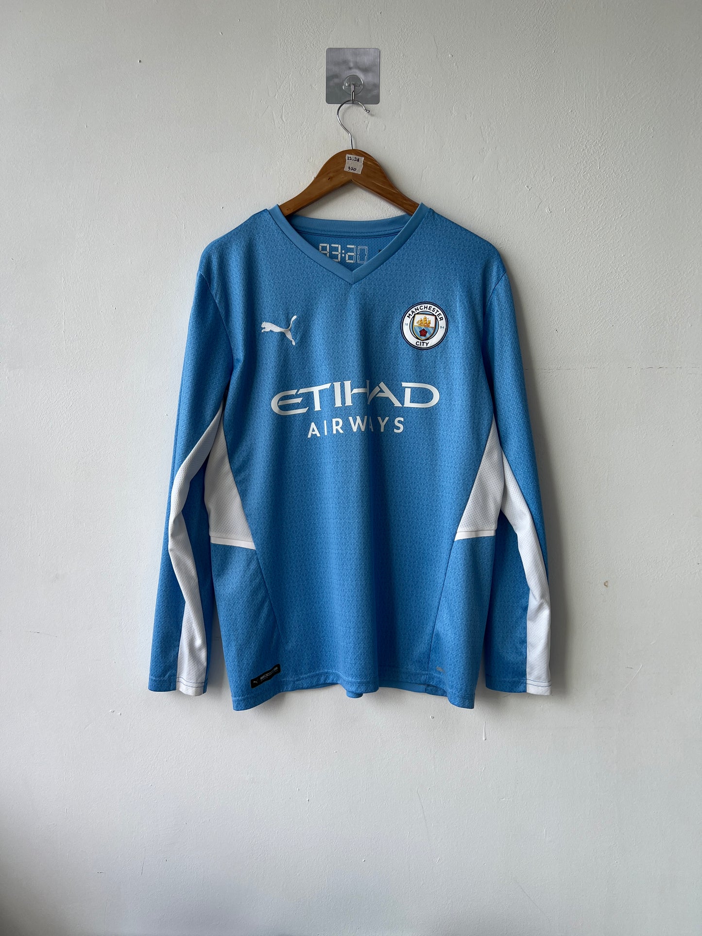 (L) Manchester City 2021-22 Home Long Sleeve Shirt De Bruyne #17