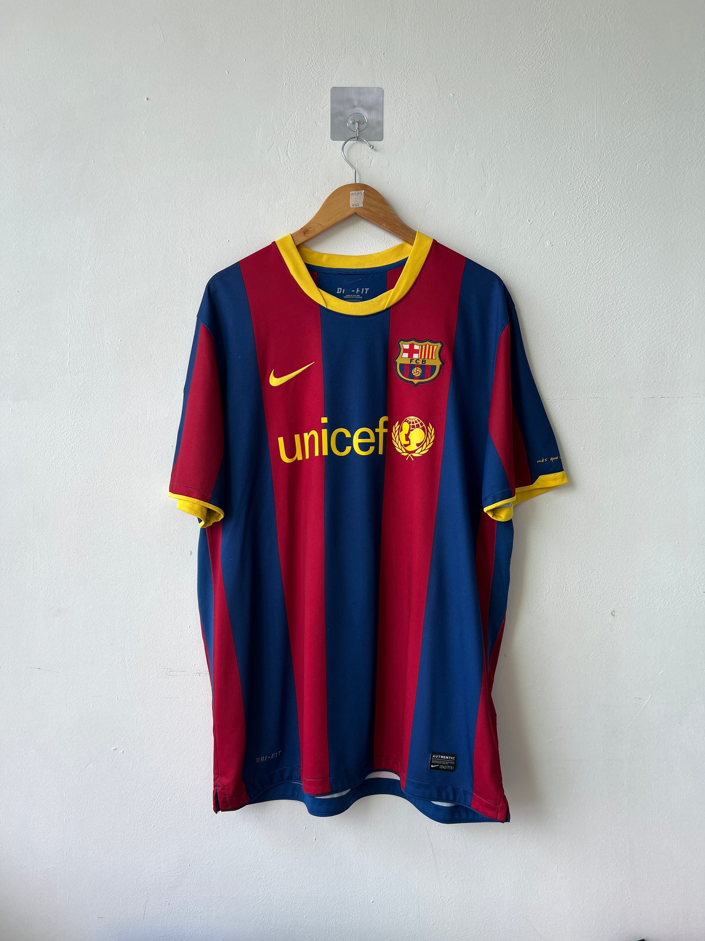 (XL) Barcelona 2010-11 Home Shirt Messi #10
