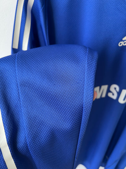 (L) Chelsea 2008-09 Home Long Sleeve Player Version Shirt Drogba #11