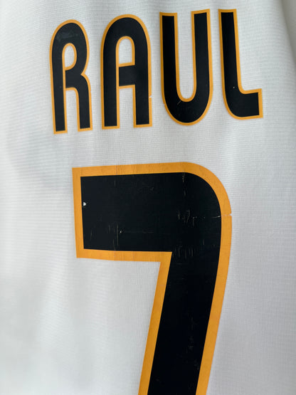 (M fits L) Real Madrid 2003-04 Home Shirt Raul #7 (NEW)