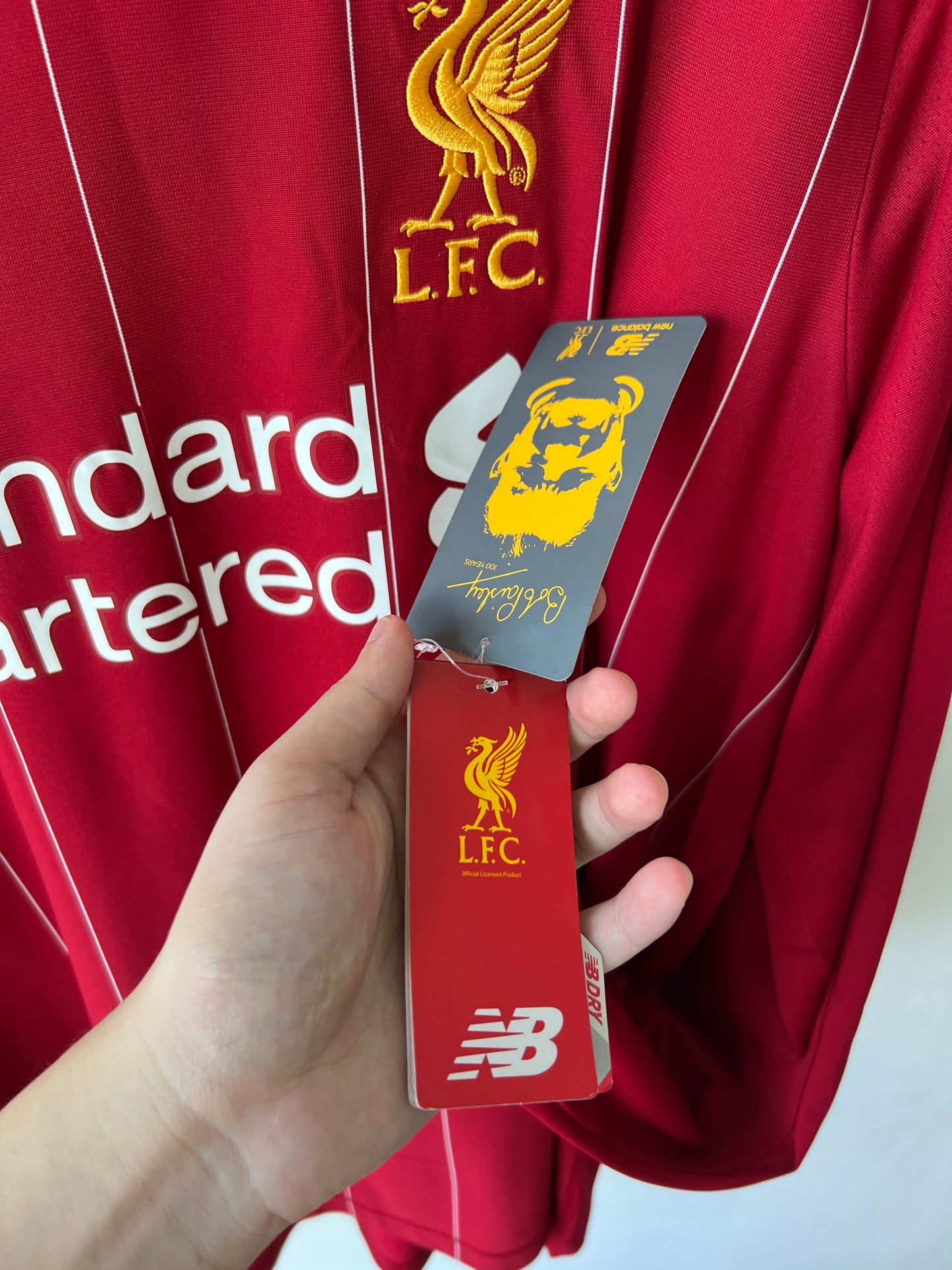 Liverpool 2019-20 Home Long Sleeve Shirt M. Salah #11 (NEW) (XL)