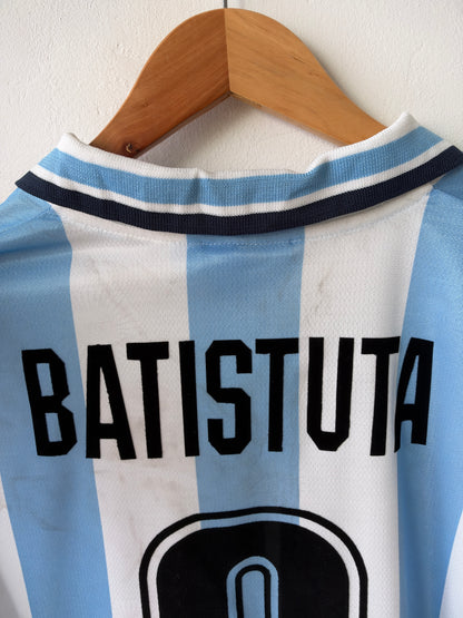 (L fits XL) Argentina 1999-00 Home Shirt Batistuta #9