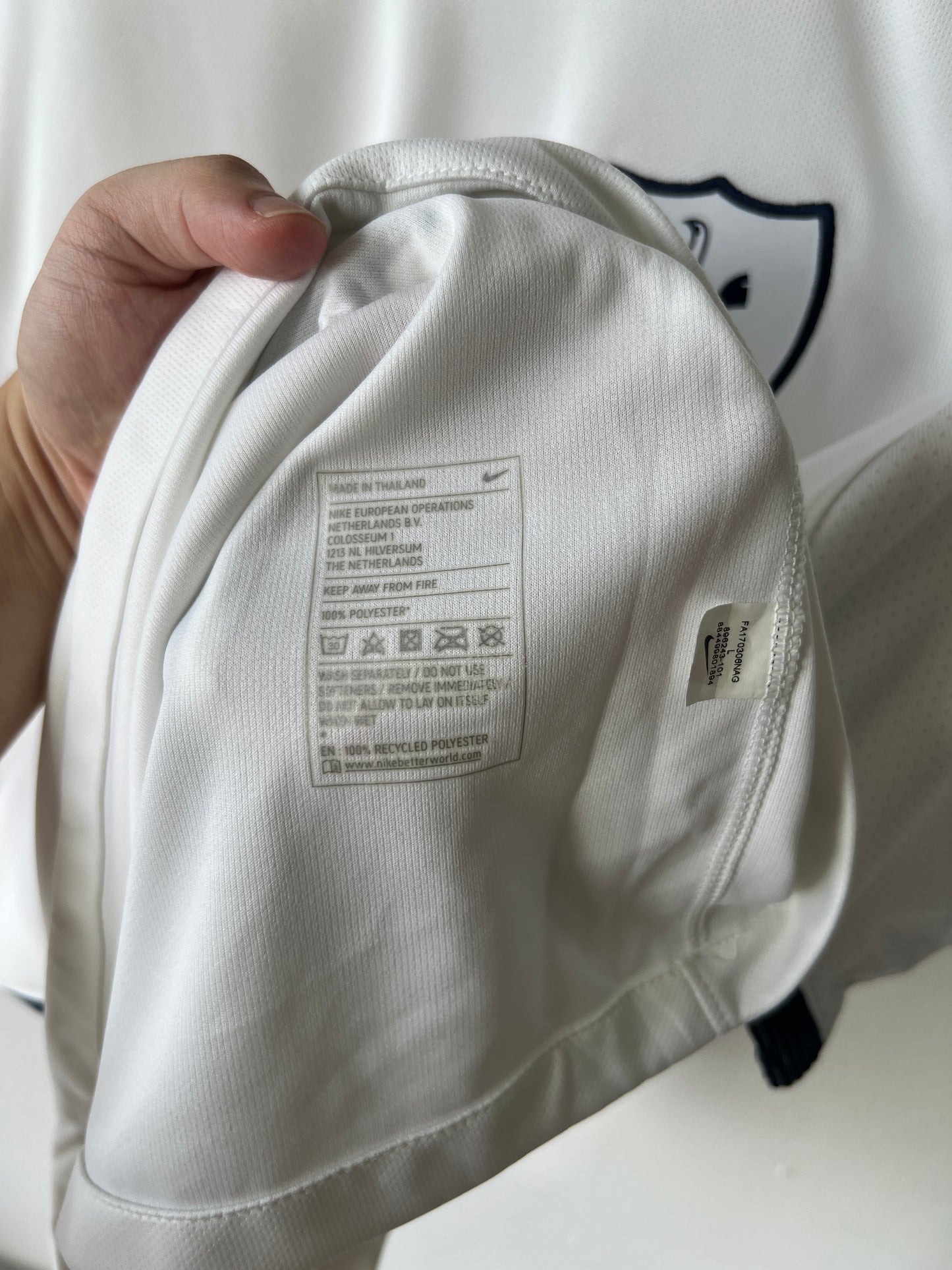 (L) Tottenham Spurs 2017-18 Home Player Issue Shirt Son #7