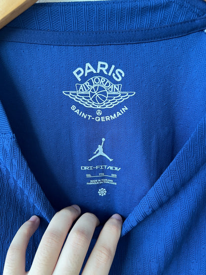(XXL) PSG 2024-25 Fourth Long Sleeve Player Version Shirt D. Doue #14 (NEW)