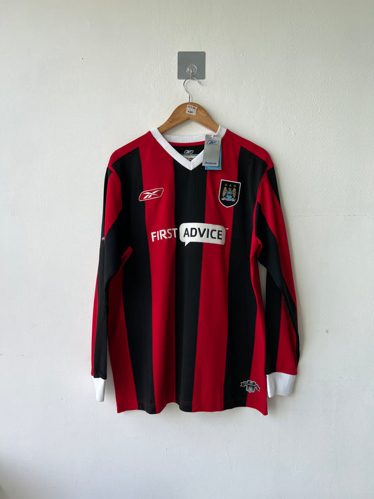(L) Manchester City 2003-04 Away Long Sleeve Shirt Anelka #39 (NEW)