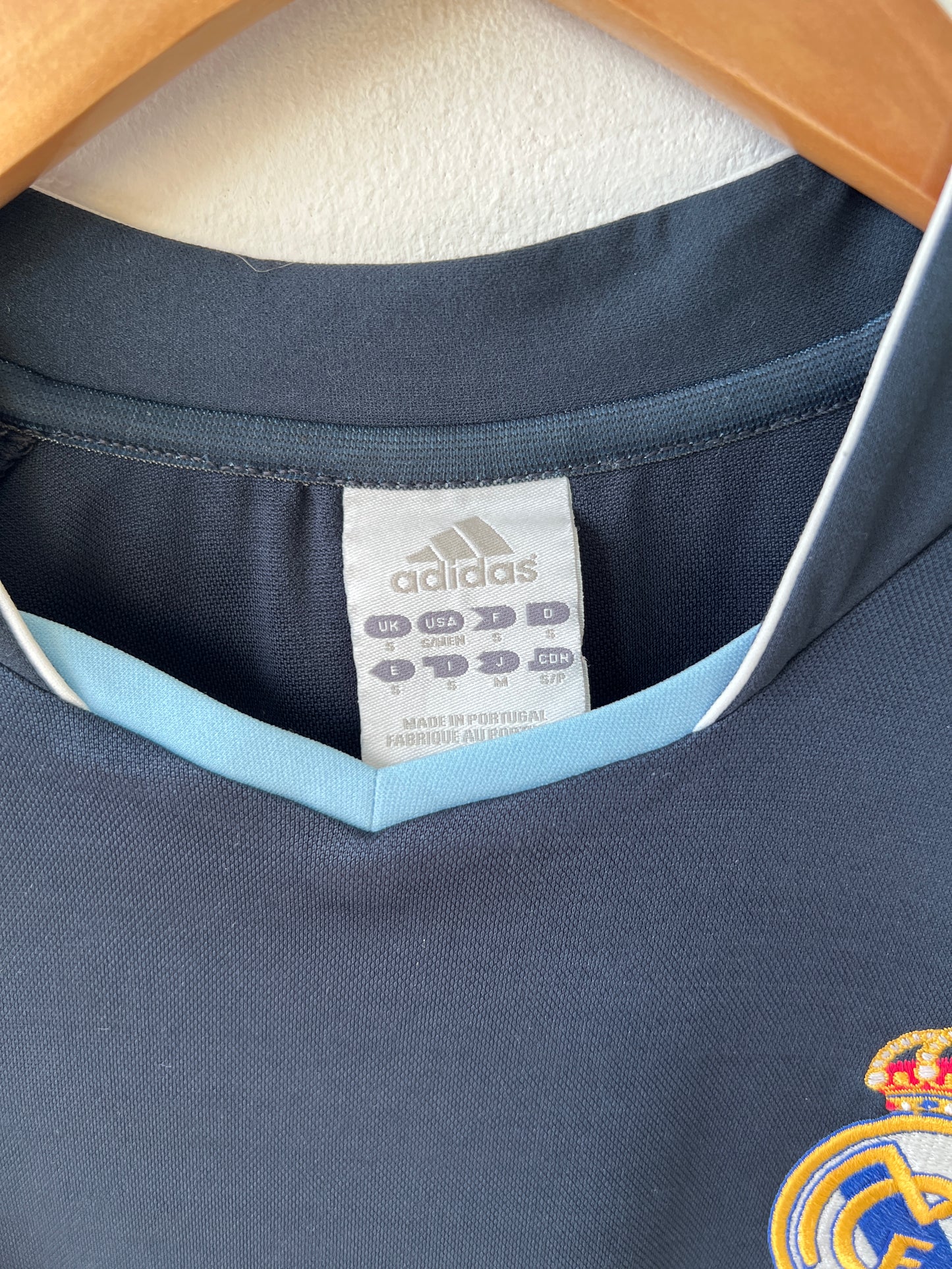 (S fits M) Real Madrid 2003-04 Away Long Sleeve Shirt Beckham #23